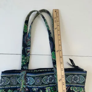 Vera Bradley Tote‎ Bag Quilted Floral Lightweight Travel Carry On Green thumbnail 10