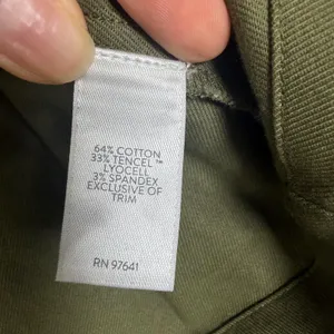 J. Jill Size-2X Women Utility Jacket Olive Green Ruffle Cotton Tencel thumbnail 8