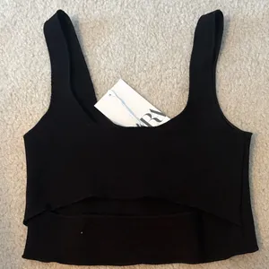 Black Zara Cutout Crop Top thumbnail 2