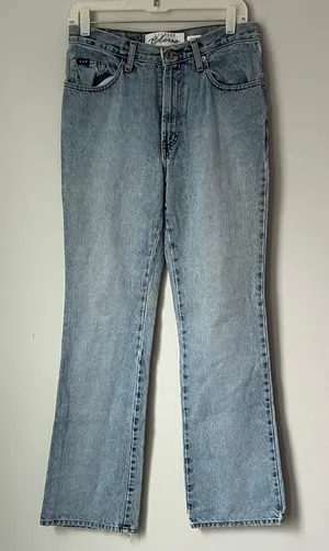 Vintage Express Bleus Flare Jeans: High Rise Wide Leg, Size 5/6 thumbnail 1