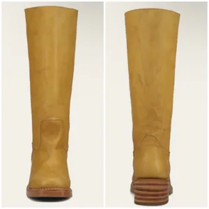 FRYE campus 14L Leather Boots in banana NEW thumbnail 5