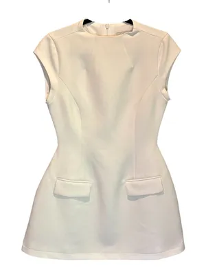 OddMuse Off-White Cap Sleeve Mini Dress - size Medium thumbnail 1