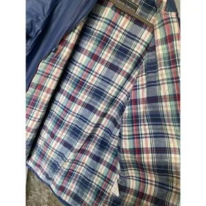 Vintage David Taylor Hooded Raincoat Navy Granola Plaid Lined‎ Warm Cozy Preppy thumbnail 4