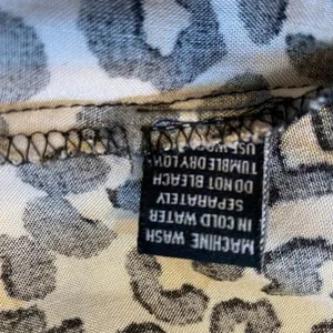 Style Envy Mini Dress XL‎ Leopard Animal Print Beige Black Belted Button thumbnail 11