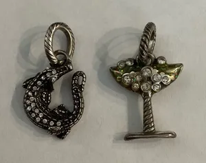 Brighton Later Gator Charm & Martini Charm‎ thumbnail 1