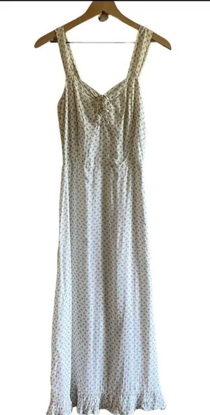 Faithfull the Brand Maeve Midi Dress Carrie Floral Print Brand White 8 thumbnail 4