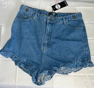 Boohoo NWT High Waist Jean Shorts! thumbnail 1