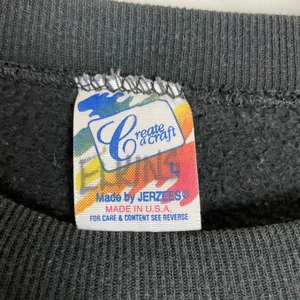 Vintage Sweatshirt Floral Applique DIY Size Large Women Unisex‎ Twee 90s Jerzees thumbnail 9