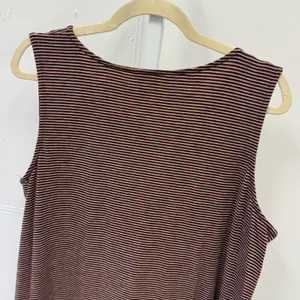 Long Tall Sally Womens Sleeveless Striped Tunic Top Navy Orange Size L CA55271 thumbnail 5
