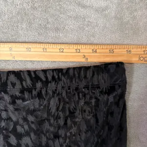 Mudd Black Velvet‎ Mini Skirt Leopard Print Jr Size XL y2k Grunge Indie Sleaze thumbnail 8