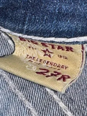 Big star remy low rise fit bootcut boot blue jeans denim thumbnail 7