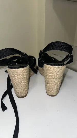 Lulus Wedges Lace-Up Black thumbnail 5