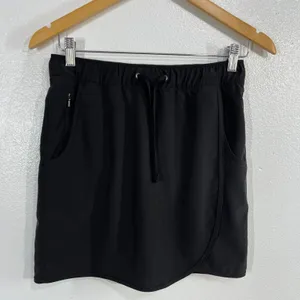 Patagonia Fleetwith Skort Size Extra Small XS Black Hiking Athletic Wrap Skirt thumbnail 3