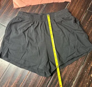 Elastic waist shorts and sweater set Los Angeles Apparel athletic basic beach thumbnail 2
