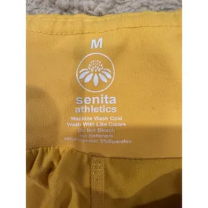 Senita Athletics Women's Yellow Athletic Gym Running Shorts Size Medium thumbnail 6