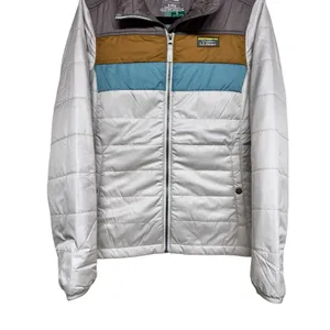 L.L. Bean Mountain Classic Puffer Jacket‎ Taupe Brown/Gray Birch Women's Small thumbnail 5