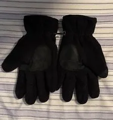 Thinsulate Black Winter Fleece Gloves thumbnail 1