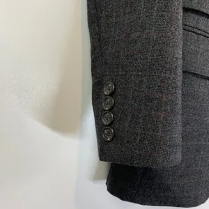 Polo Ralph Lauren Plaid Blazer Vintage Wool Gray USA Made thumbnail 8