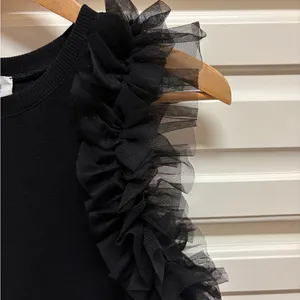 &merci Black Ruffle Sleeve Tank thumbnail 2