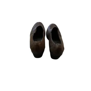 Clarks Partridge Slip On Low Heel Loafers Leather Brown 6M thumbnail 8