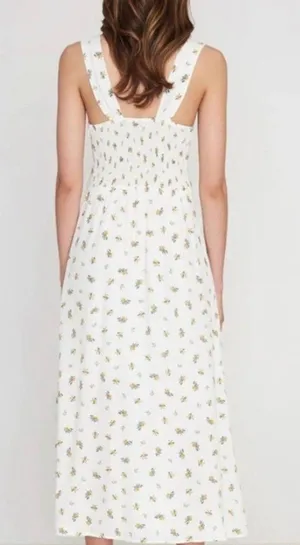 Faithfull the Brand Maeve Midi Dress Carrie Floral Print Brand White 8 thumbnail 3