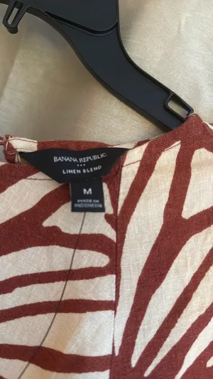 Banana Republic linen blend tied hem top thumbnail 5