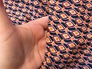 GAP Coral and Navy Strapless Printed Ruffle Dress thumbnail 2