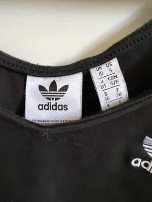 Adidas Black Crop Tank Top thumbnail 2