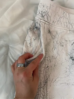 lululemon athletica White and Black Marble-Print Sweatpants thumbnail 2