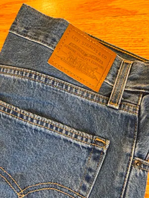 Levi’s Baggy Dad Jeans Denim Blue Mid Rise 27 Retro 90s Straight Leg thumbnail 6