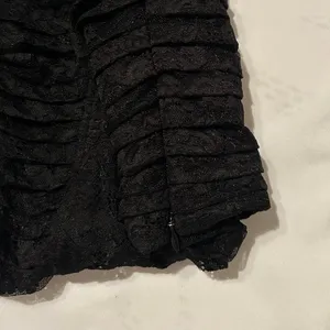 Victoria's Secret Black lace bustier corset crop top thumbnail 6