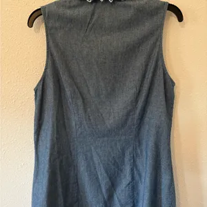Pendleton Denim Blue Sleeveless Button Down Shirt thumbnail 2
