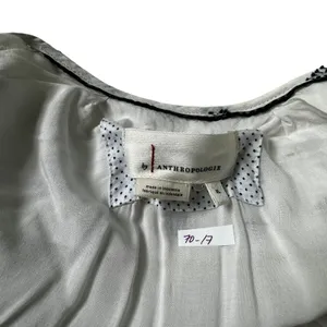 Anthropologie White/Blue Marcie Lined With Pockets Dress Women's Size XL | 70-17 thumbnail 4