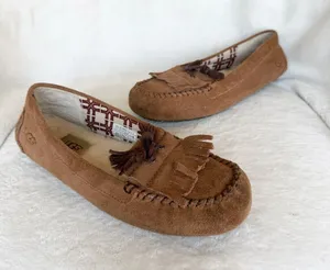 UGG Australia Lizzy Slipper Shoe Chestnut Brown Size 8 thumbnail 1