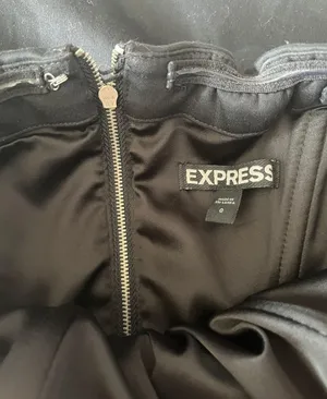 Express Black Strapless Dress thumbnail 3