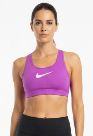 Nike Dri-FIT Magenta Pink Swoosh Sports Bra XL Extra Large Racerback Athleisure thumbnail 1