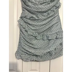 Hello Molly Mini‎ Dress Polka Dot Blue Ruffle Bustier NWT XL US 10 Coquette thumbnail 4