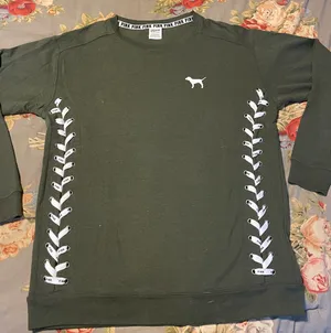 Victoria’s Secret Pink Lace Up Sweatshirt thumbnail 2