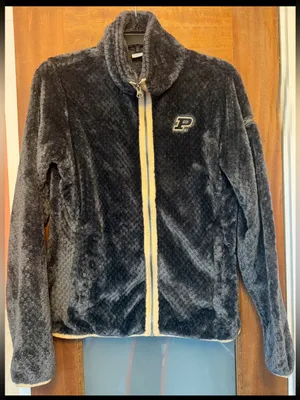 Purdue Womens Columbia Fire Side II Sherpa Full Zip Fleece Jacket Grey Medium thumbnail 1