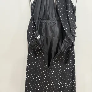 Stephanie Charles black/white polka dot dress Size 10 thumbnail 7