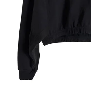 Alo Yoga Devotion Black Cropped Long Sleeve Crewneck Sweatshirt Small thumbnail 5