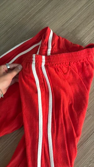 Cotton track pants Red thumbnail 3