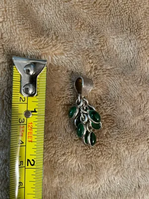 Green Stone Fashion Jewelry Pendant Necklace Charm thumbnail 4