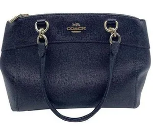 Coach Carryall Mini Brooke Light Goldblack Leather Cross Body Bag thumbnail 1