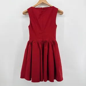 LPA Red Giovanna Mini Dress Square Neck Fit & Flare Revolve Size Small Pockets‎ thumbnail 7