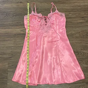 Vintage Frederick’s Of Hollywood Nightie Slip Chemise Rose Pink Lace Detail Sm thumbnail 9