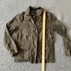 Zenana Outfitters Womens Cotton Army Military Green Zip & Snap Utility Jacket L thumbnail 3