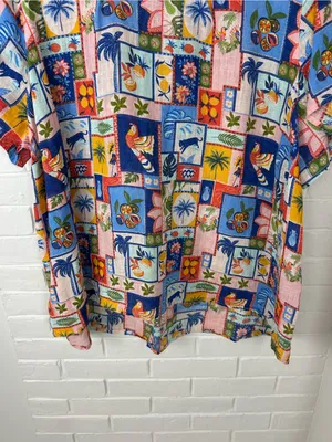 C&C California Beach Tropical Print Top Plus Size thumbnail 4