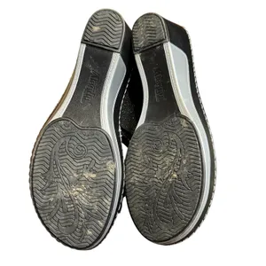 Alegria Shoes Womens Size 9 Black Glitter‎ Slide Sandals Wedge Comfort Strap 39 thumbnail 8