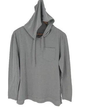Curfew Womens Pullover Hoodie Long Sleeve Hooded Stretch Pocket Gray Size Medium thumbnail 1